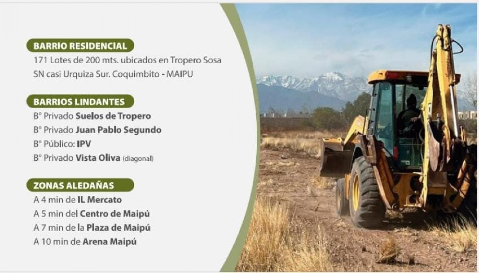 GREENWOOD INMOBILIARIA VENDE LOTE EN B° VIÑAS DE DON EMILIO MAIPU!