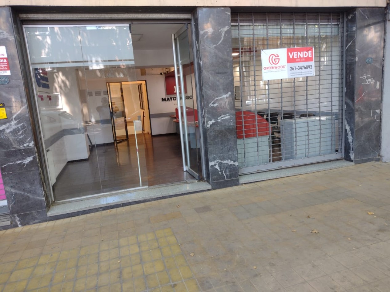 GREENWOOD INMOBILIARIA VENDE LOCAL COMERCIAL EN PLENO CENTRO DE MENDOZA  