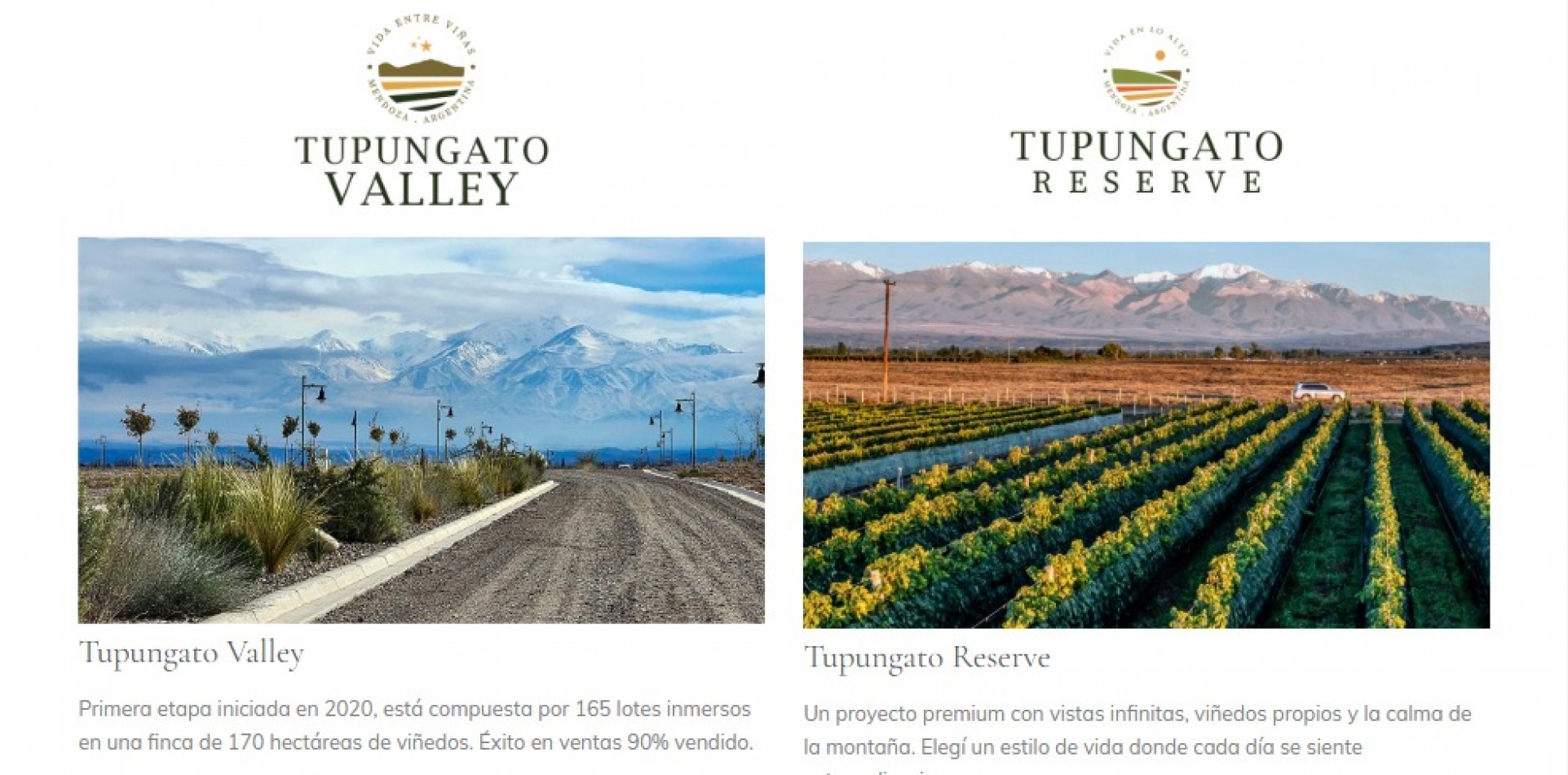 GREENWOOD VENDE "LOTE EN TUPUNGATO VALLEY"